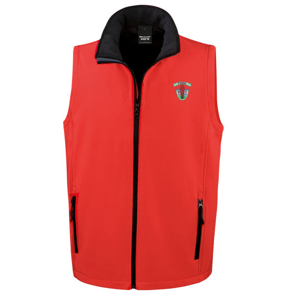 Fossa Rowing Club - Men's Printable Softshell Bodywarmer with Recycled Fleece Inner Thumbnail