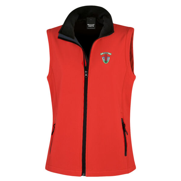 Fossa Rowing Club - Ladies' Printable Softshell Bodywarmer with Recycled Fleece Inner Thumbnail